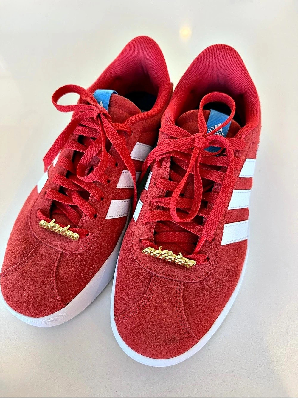 adidas VL Court Bold Shoes Red & White Sneakers